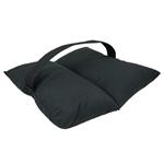 Global Truss 25 lb Black Canvas Sandbag (SANDBAG)