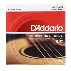 D'addario EJ17 Phosphor Bronze Medium Strings