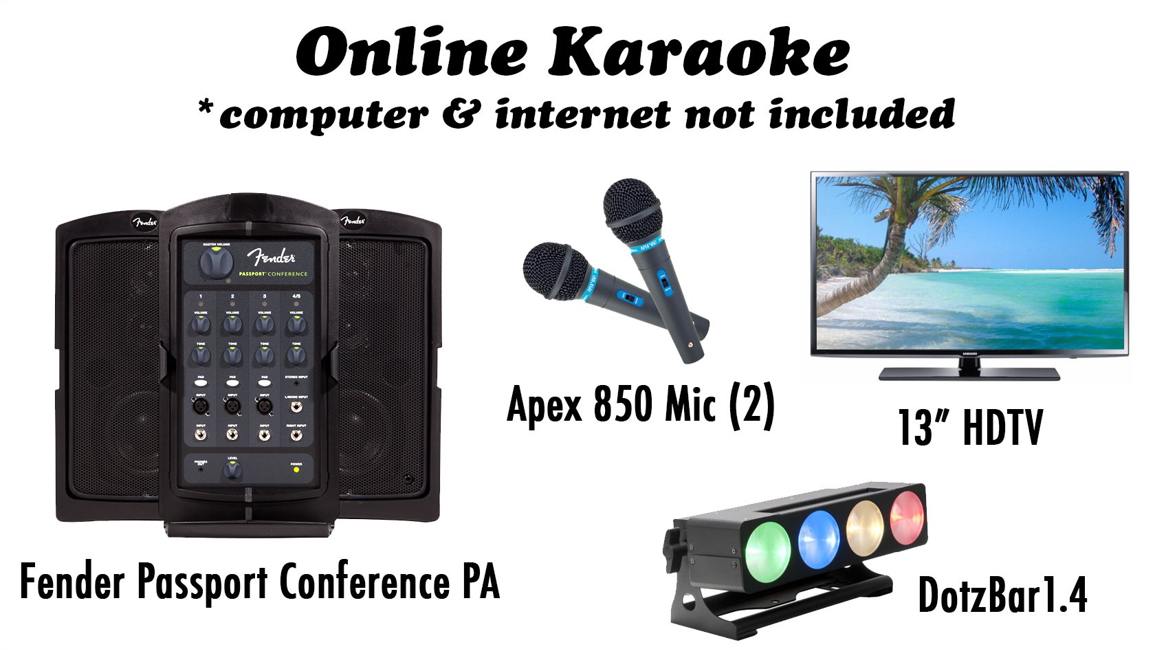 Event Rental Equipment Karaoke Party Packages Rock n Roll Rentals