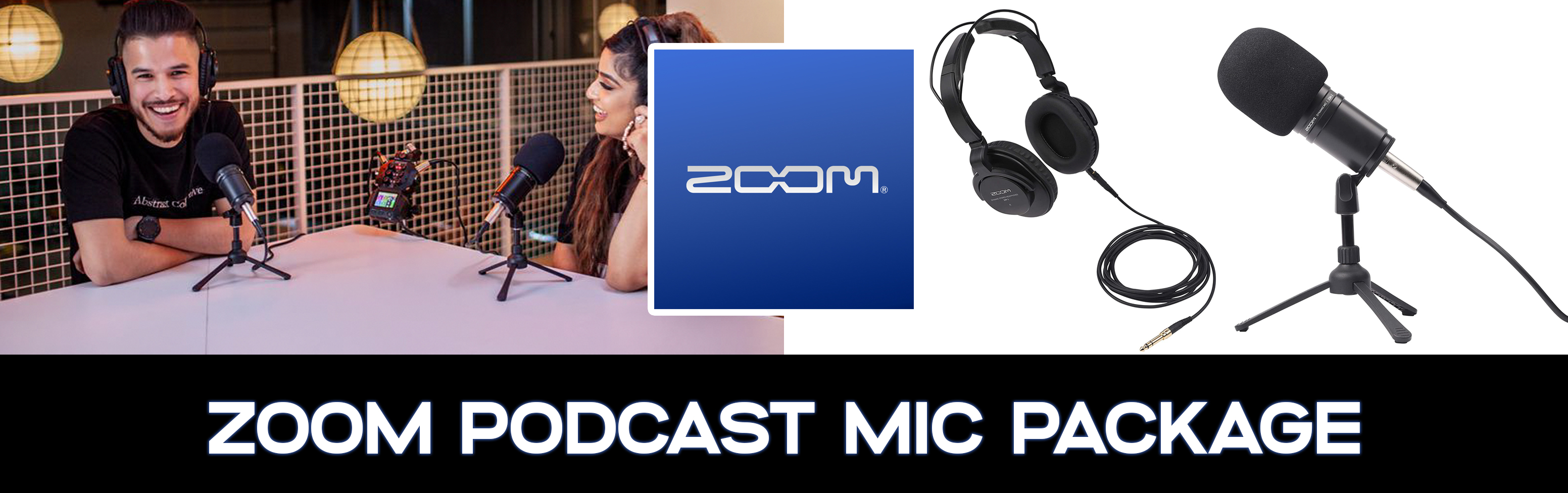 Zoom Podcast Microphone Package