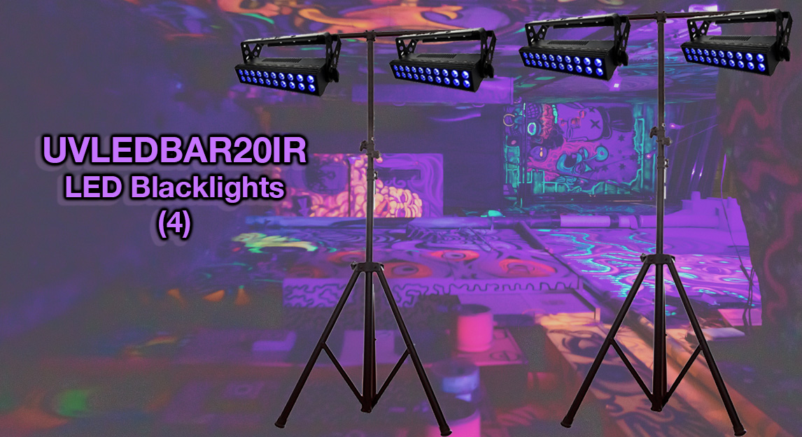 Rental Party Package - Blacklight Party, Small