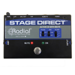 Radial STAGEDIRECT Active DI Box w/Footswitch Mute