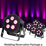Rock n Roll Rentals WEDRESPKG4 Wedding Reservation Package 4 Uplighting Package