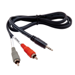 Hosa CMR-206 Y Cable 3.5mm TRS-RCA 6'