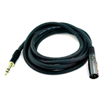 A110SXM XLR Male to 1/4" TRS Male 10'-Long Cable