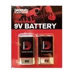 D'addario PW-9V-02 Tour-Grade 9v Battery, 2 pack