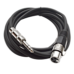 Rapco Horizon 6' Female XLR to Male TRS Balanced Cable (sku:226f)