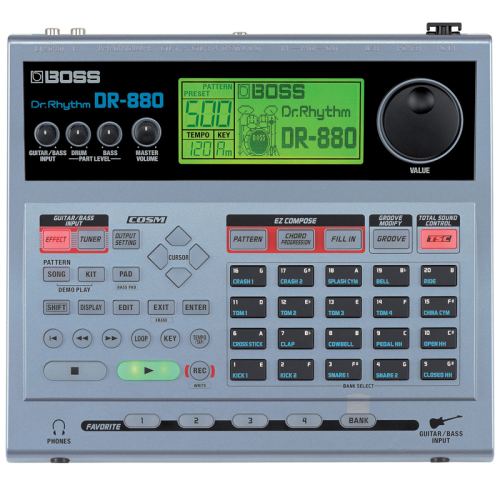 Boss DR-880 Dr. Rhythm Programmable Drum Machine with