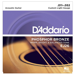 D'addario EJ26 Phosphor Bronze Custom Lt Set