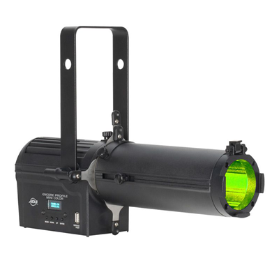 ADJ ENC163 Mini LED Color Ellipsoidal Spotlight with Lens and Barn Doors