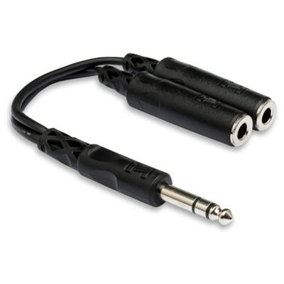 Hosa YPP-118 1/4"TRS-Dual 1/4" TRSF Y Cable