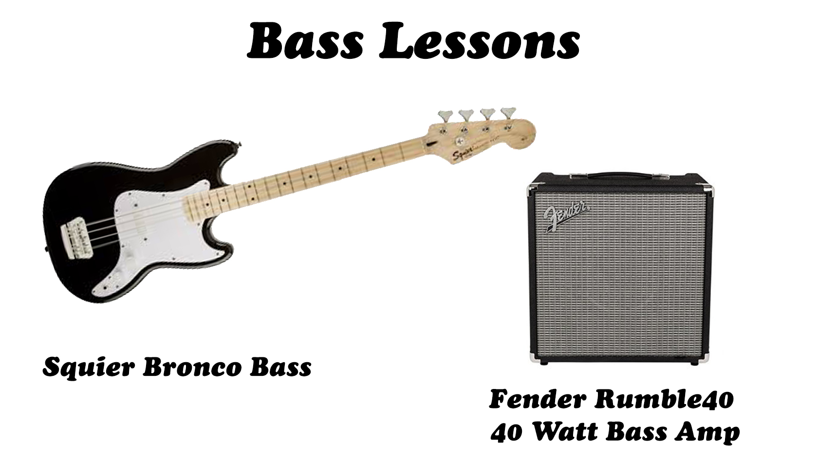 Bass Guitar Lessons Package