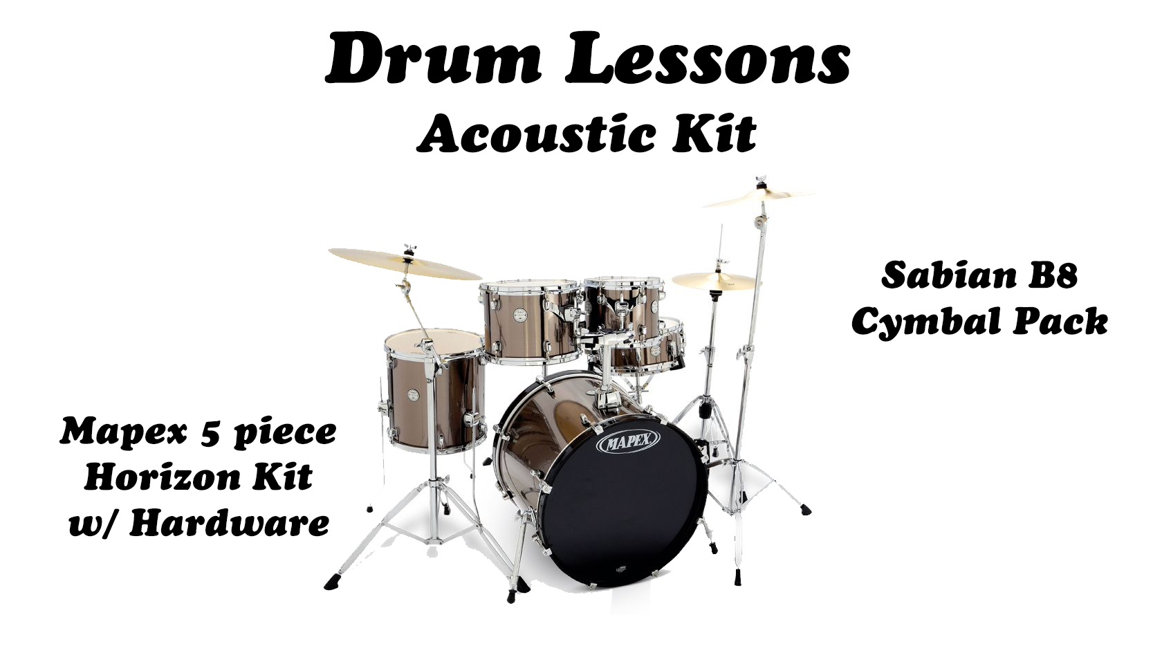 Acoustic Drum Lessons Package