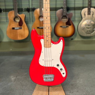 Squier by Fender Bronco Short-Scale Bass (BRONCOBASS) Short-Scale Bronze  Level Bass Guitars